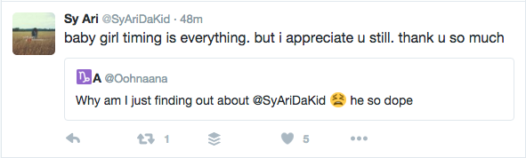 Sy Ari Da Kid Tweets